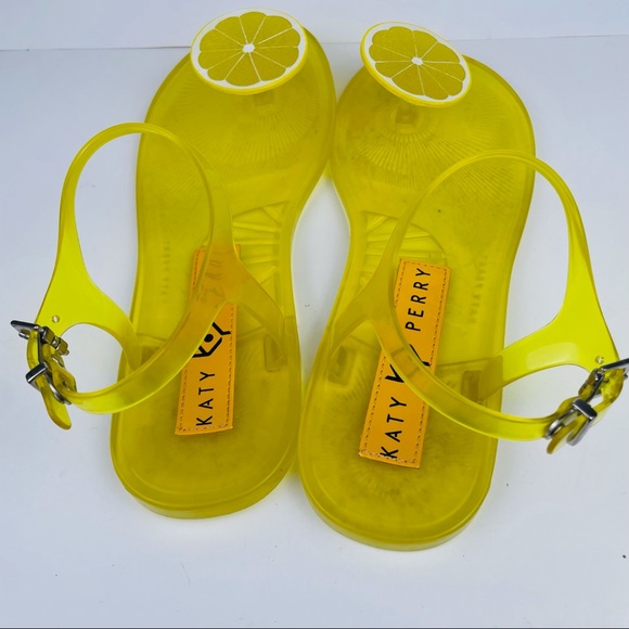 Katy Perry Geli Scented Thong Flip Flop Ankle Strap Sandals Women’s Size 7.5 - Picture 4 of 6
